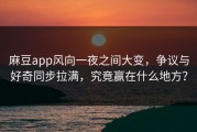 麻豆app风向一夜之间大变，争议与好奇同步拉满，究竟赢在什么地方？