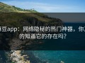 麻豆app：网络隐秘的热门神器，你真的知道它的存在吗？