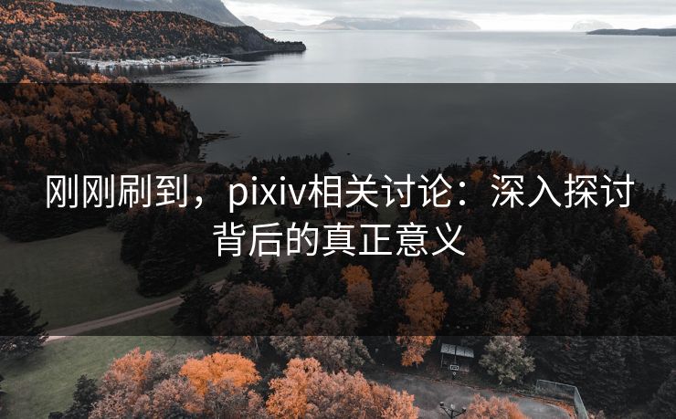 刚刚刷到，pixiv相关讨论：深入探讨背后的真正意义-第1张图片-p站影视站 | p站镜像热门视频